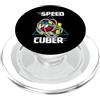 Puzzle Cube Lover - DressedForDuty Speed Cuber Hobby - Puzzle giocattolo vintage anni '80 PopSockets PopGrip per MagSafe