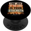 Bible Verse Nehemiah 8:10 Tees Apparel C La gioia del Signore Bibbia Scrittura Neemia 8:10 PopSockets PopGrip Adesivo