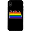 North Dakota Map USA State Rainbow Pride Custodia per iPhone XS Max North Dakota Mappa USA Stato Arcobaleno Flag Orgoglio