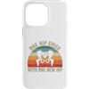 Funny Bionic Woman Hip Surgery Gifts Custodia per iPhone 14 Pro Max Un pulcino dell'anca con uno scheletro retrò tramonto dell'anca