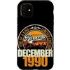 Jahrgang 1990 36. Geburtstag Awesome Custodia per iPhone 11 Grande da dicembre 1990 36° compleanno frase 36 anni