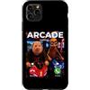 Brainrot Racing Game Meme Custodia per iPhone 11 Pro Max John Pork Tung Sahur Arcade Moto Racing Dynamic Duo
