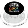 LGBTQ Pride Rainbow Family uncle pride f Orgoglioso Zio di Cool Lesbiche Figlia PopSockets PopGrip per MagSafe
