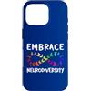 Neurodiversity Apparel - Neurodiverse Mi Custodia per iPhone 16 Pro Neurodiversity Rainbow Infinity farfalla ADHD autismo