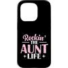 rockin aunt cool aunt family fun lifesty Custodia per iPhone 15 Pro Rockin' The Aunt Life