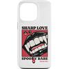 Goth Vampire Pop Art Dark Romance Horror Custodia per iPhone 13 Pro Sharp Amore Vampiro Zanne Labbra Gotico Halloween Spooky Babe