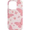 Cute Pink Butterfly Aesthetic Butterflie Custodia per iPhone 14 Pro Carino pastello rosa farfalle farfalla modello Girly Y2K