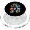 Cute Chibi Educational Animal & Element Elemental Foxes Terra Fuoco Acqua Ghiaccio Kawaii Volpe Pelosa PopSockets PopGrip per MagSafe