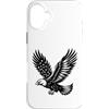 Cute Falcon Bird for Birthday 4th of Jul Custodia per iPhone 16 Plus Fantastico design volante con falco uccello amante degli animali per uomini e donne