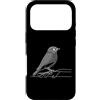 Jimbeels Custodia per iPhone 17 Pro Cardellino arte lineare Ornitologo