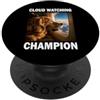 Golden Retriever Best Life Dog Gift Cloud Watching Champion Golden Retriever Aereo Viaggio PopSockets PopGrip Adesivo