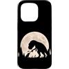Funny Hand Boop Nose Trex Frog Moon Men Custodia per iPhone 15 Pro T-Rex Rana Mano Boop Naso Luna Piena Dinosauro Umorismo Outdoor