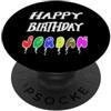 Birthday Names Buon Compleanno Jordan PopSockets PopGrip Adesivo