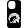 Funny Hand Boop Nose Trex Cat Moon Men W Custodia per iPhone 15 Pro T-Rex Gatto Mano Boop Naso Luna Piena Dinosauro Umorismo Outdoor