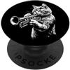Orchestra Jazz Music DearPrint Tromba Gatto Jazz Musica Blues Sax Strumento Cornetta PopSockets PopGrip Adesivo