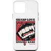Goth Vampire Pop Art Dark Romance Horror Custodia per iPhone 12 mini Sharp Amore Vampiro Zanne Labbra Gotico Halloween Spooky Babe