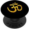 Aum Mantra Yoga Zen Meditation Spiritual Om Buddhismo Simbolo Spirituale Buddista Stained Glass Art PopSockets PopGrip Adesivo