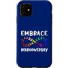 Neurodiversity Apparel - Neurodiverse Mi Custodia per iPhone 11 Neurodiversity Rainbow Infinity farfalla ADHD autismo