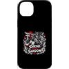 Japanese Oni Torii Red Moon Shrine Warri Custodia per iPhone 14 Plus Oni Battle Shrine Contro Ombra Giapponese Torii