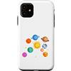 Cool Solar System Designs Custodia per iPhone 11 Pianeti del sistema solare, Terra, Sole, Scienze spaziali Bambini, Adulti