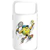 Athletic Sport Graphics Colorful Court A Custodia per iPhone 17 Pro Max Top Spin Tennis Ball Ice Cream Drip Rainbow Racket Colorful