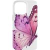 Cute Pink Butterfly Aesthetic Butterflie Custodia per iPhone 14 Pro Max Graziosa farfalla rosa