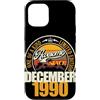 Jahrgang 1990 36. Geburtstag Awesome Custodia per iPhone 12/12 Pro Grande da dicembre 1990 36° compleanno frase 36 anni