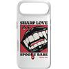 Goth Vampire Pop Art Dark Romance Horror Custodia per iPhone Air Sharp Amore Vampiro Zanne Labbra Gotico Halloween Spooky Babe