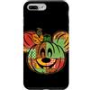 Disney Custodia per iPhone 7 Plus/8 Plus Disney Mickey Mouse Patchwork Pumpkin Fall Jack-o'-Lantern