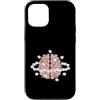 brain graphic sugar cubes mind illusion Custodia per iPhone 12/12 Pro Cubi di zucchero cerebrale effetto placebo visivo