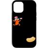 Hot Dog Lovers Unite Custodia per iPhone 12/12 Pro Divertente Hot Dog Libertà Immersione Zio Sam Hotdog Saltare In Panino
