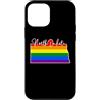 North Dakota Map USA State Rainbow Pride Custodia per iPhone 12 mini North Dakota Mappa USA Stato Arcobaleno Flag Orgoglio