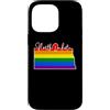 North Dakota Map USA State Rainbow Pride Custodia per iPhone 14 Pro Max North Dakota Mappa USA Stato Arcobaleno Flag Orgoglio