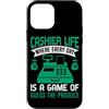 Cashier Life Day Game Guess Produce Regi Custodia per iPhone 12 mini Cassiere Vita Dove Ogni Giorno È Un Gioco Di Indovina I Prodotti