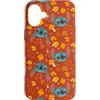 Disney Custodia per iPhone 16 Plus Disney Lilo & Stitch Fall Leaves and Acorns Stitch Pattern