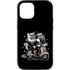 ska scooter cat dog boy two tone Custodia per iPhone 12/12 Pro Ska Scooter Duo Ride