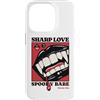 Goth Vampire Pop Art Dark Romance Horror Custodia per iPhone 14 Pro Sharp Amore Vampiro Zanne Labbra Gotico Halloween Spooky Babe
