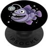 Retro Disco Animals Discoteca Rana Pescatrice Con Mirrorball PopSockets PopGrip Adesivo