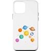Cool Solar System Designs Custodia per iPhone 12 mini Pianeti del sistema solare, Terra, Sole, Scienze spaziali Bambini, Adulti