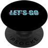 swimming pool fun athlete beach swimming Andiamo a nuotare PopSockets PopGrip Adesivo