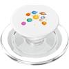 Cool Solar System Designs Pianeti del sistema solare, Terra, Sole, Scienze spaziali Bambini, Adulti PopSockets PopGrip per MagSafe
