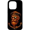 Mehr Meer Sprüche und Designs Custodia per iPhone 15 Pro Ancora nautica retrò - Design marittimo vela