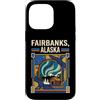 Fairbanks Travel Art Studio Custodia per iPhone 14 Pro Max Fairbanks - Grafica da viaggio con bandiera dell'Alaska
