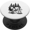 Camping Outdoor Nature Lover Gifts Camping Penguin Outdoor Nature Adventure Camper PopSockets PopGrip Adesivo