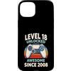 Level 18 Unlocked Awesome Since 2008 Custodia per iPhone 15 Plus Livello 18 sbloccato fantastico dal 2008
