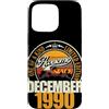 Jahrgang 1990 36. Geburtstag Awesome Custodia per iPhone 15 Pro Max Grande da dicembre 1990 36° compleanno frase 36 anni