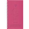 Exacompta - Agenda settimanale Linicolor 9 x 16 cm - settembre 2026 - dic 2027 rosa