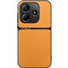 Kepuch Cover per Redmi Note 14 4G - Custodia Case Piastra Metallica Incorporata Litchi Grano - Giallo