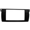 KIRYU Plancia Autoradio Cornice Fasce Radio 1/2Din Per BMW Serie 3 E46 1998-2005 Pannello DVD Stereo Montaggio Su Staffa Refitting Kit Rivestimento Cornice CD Lunetta
