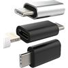 HOYULLI Cavo adattatore USB C maschio a Lightning femmina (confezione da 3) per Apple iPhone15 Pro Max Plus per iPad 10, Air4/5, Mini6, Pro 12.9, compatibile con Samsung Galaxy S23 Z Flip Type C cavo di